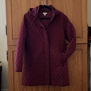 Garnet Hill Recycled Quilted Car Coat XS